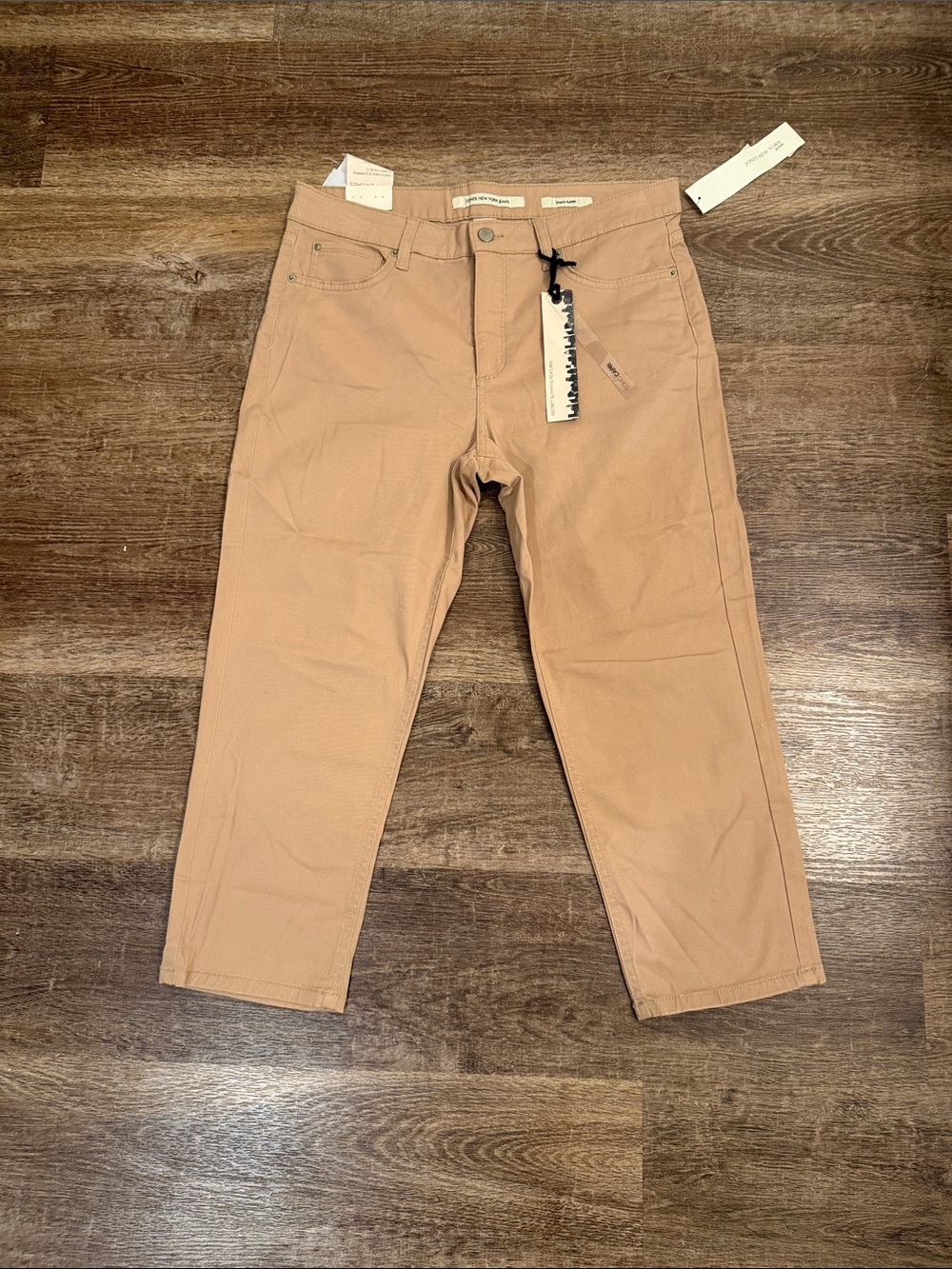 Jones New York Beige/Tan Straight-Leg Pants